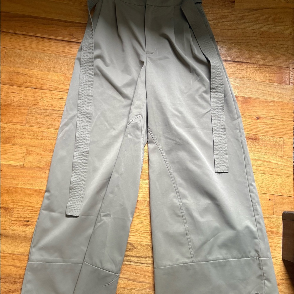 Beulah Green Wide-Leg Trousers Relaxed Fit